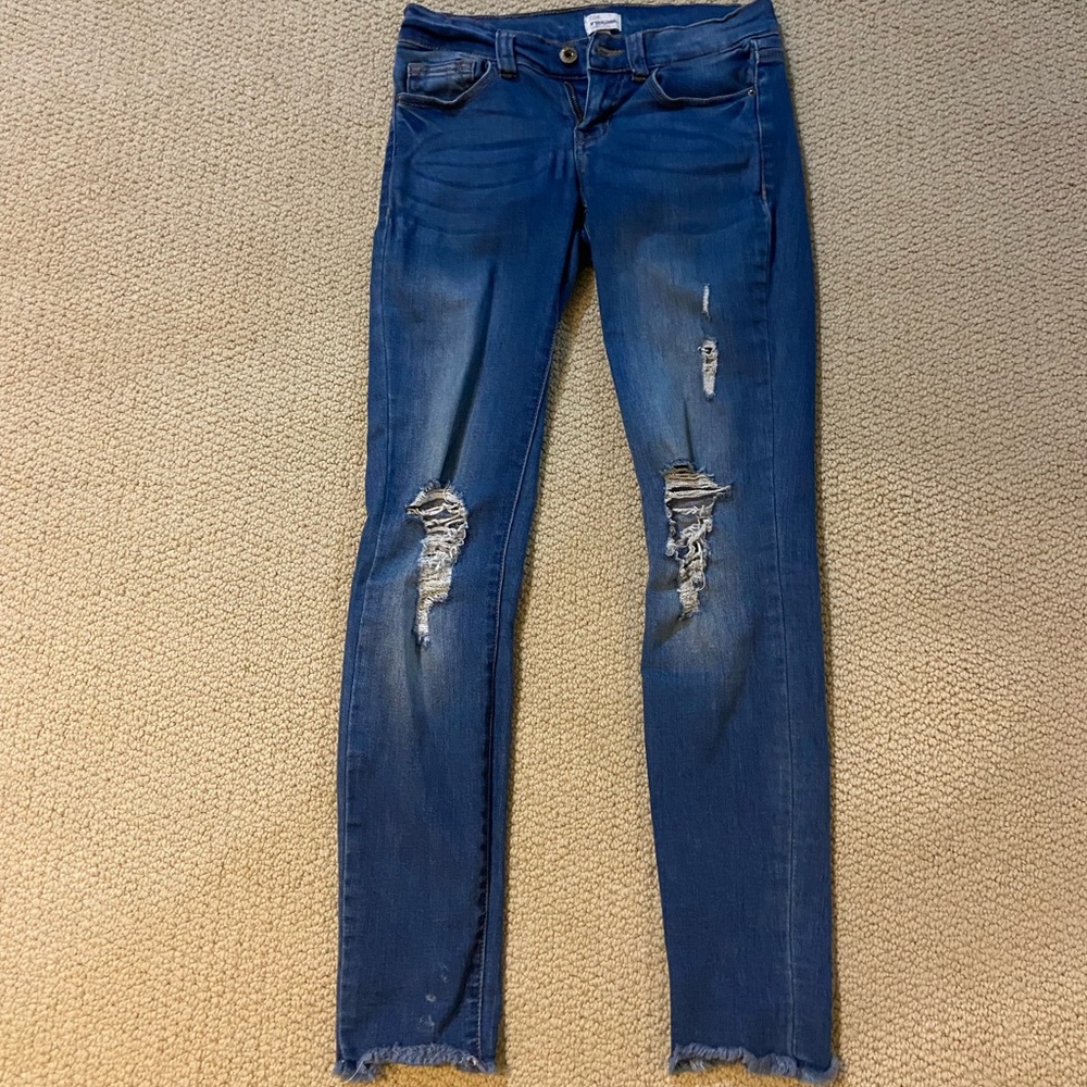 Sneak Peek Skinny Ripped Jeans